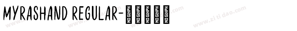 MyrasHand Regular字体转换